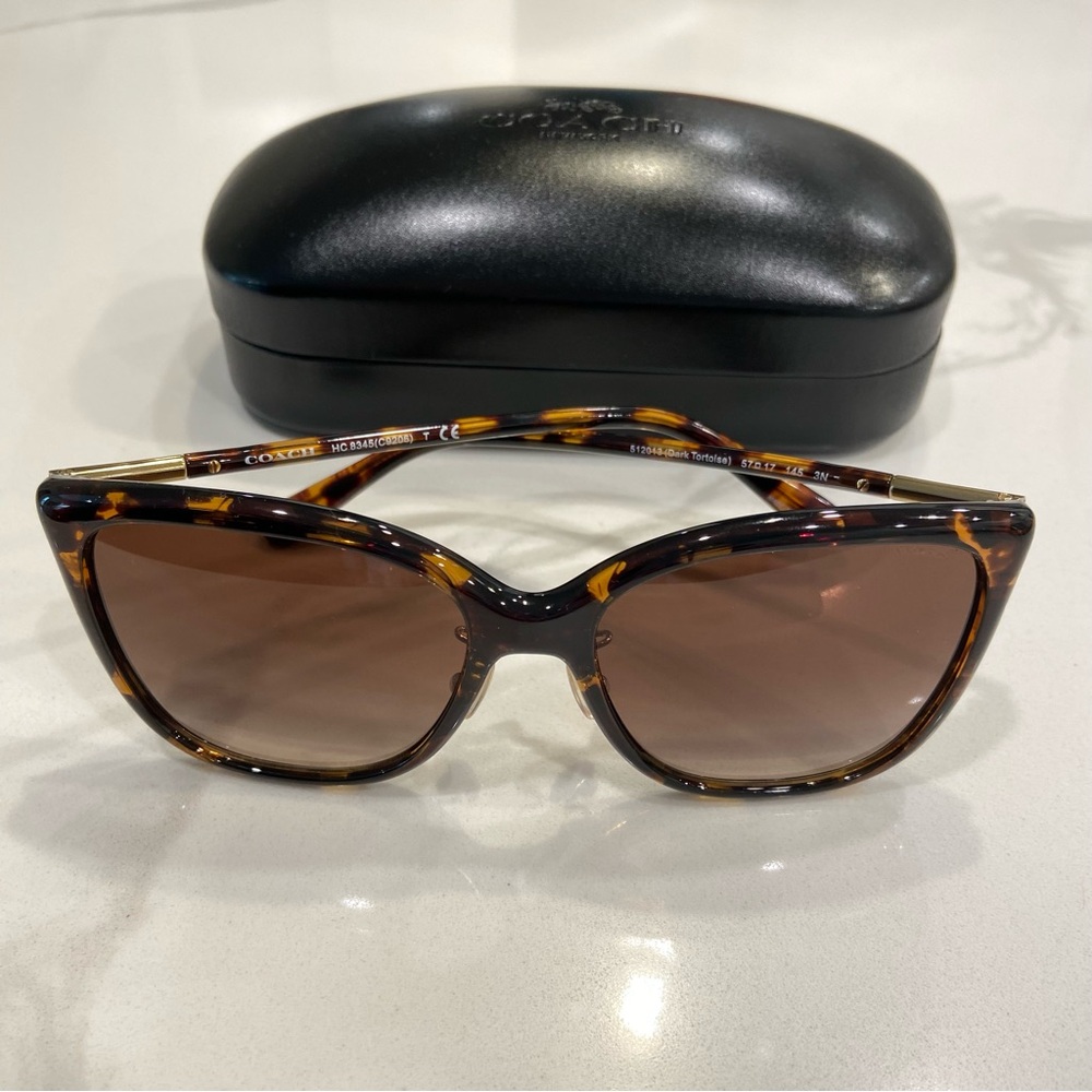 Coach Brown Tortoise Sunglasses